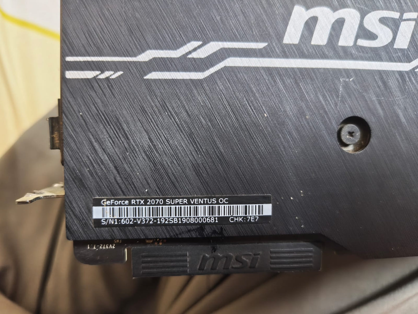 MSI GeForce RTX 2070 Super Ventus OC 8GB Used GPU