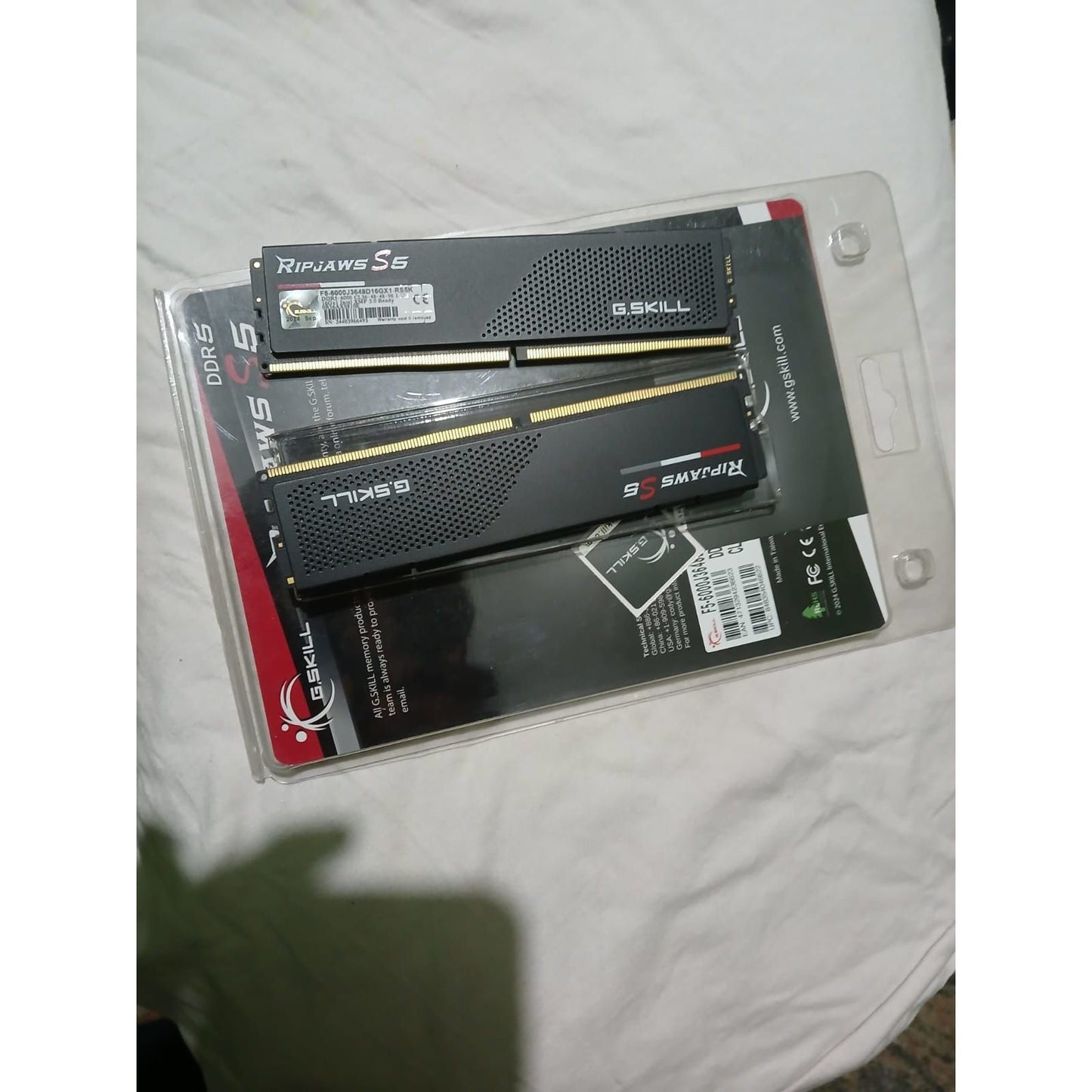 G.Skill RipJaws S5 Series 32GB (2 x 16GB) DDR5 6000 CL36 Used RAM