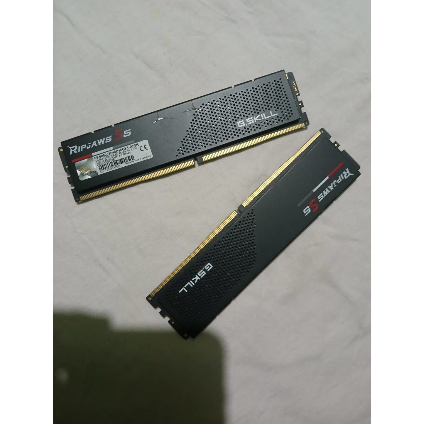 G.Skill RipJaws S5 Series 32GB (2 x 16GB) DDR5 6000 CL36 Used RAM