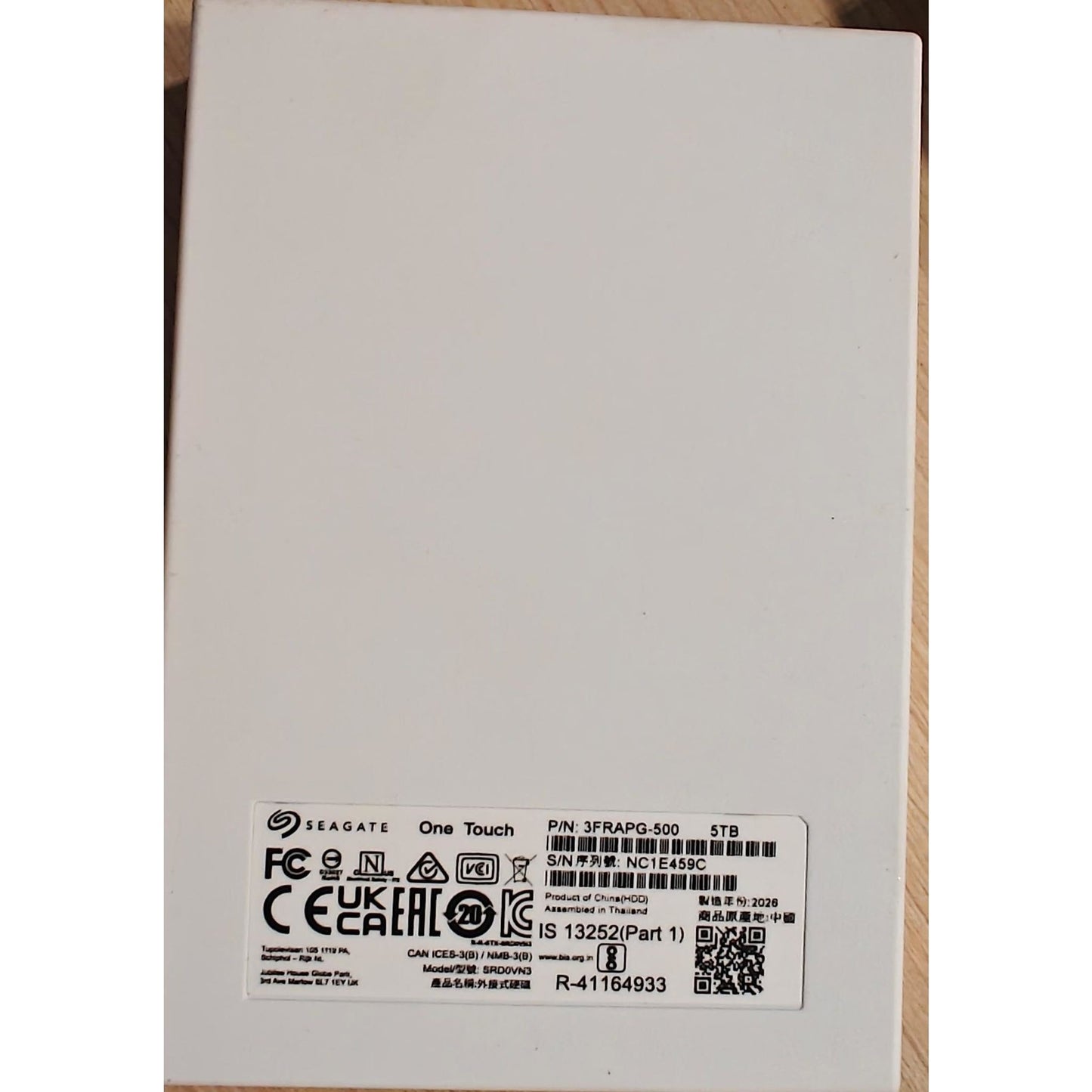 Seagate One Touch 5TB External HDD with Password Protection Light Blue, for Windows and Mac Used HDD - Computify.in