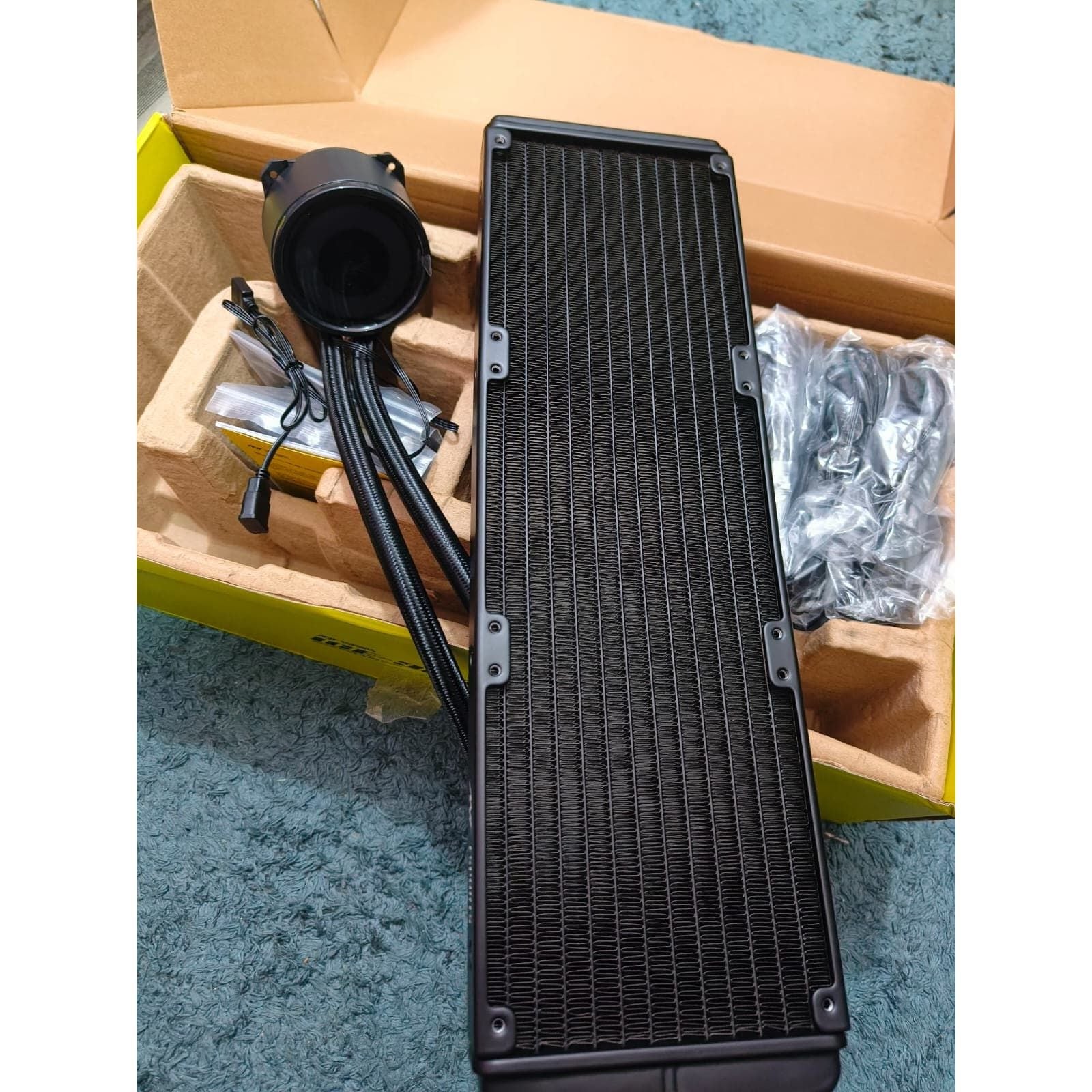 Ant Esports ICE-360 360mm Addressable RGB 2600 RPM AIO I CPU Liquid Cooler - Black Used CPU Cooler - Computify.in
