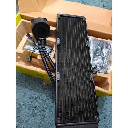 Ant Esports ICE-360 360mm Addressable RGB 2600 RPM AIO I CPU Liquid Cooler - Black Used CPU Cooler - Computify.in