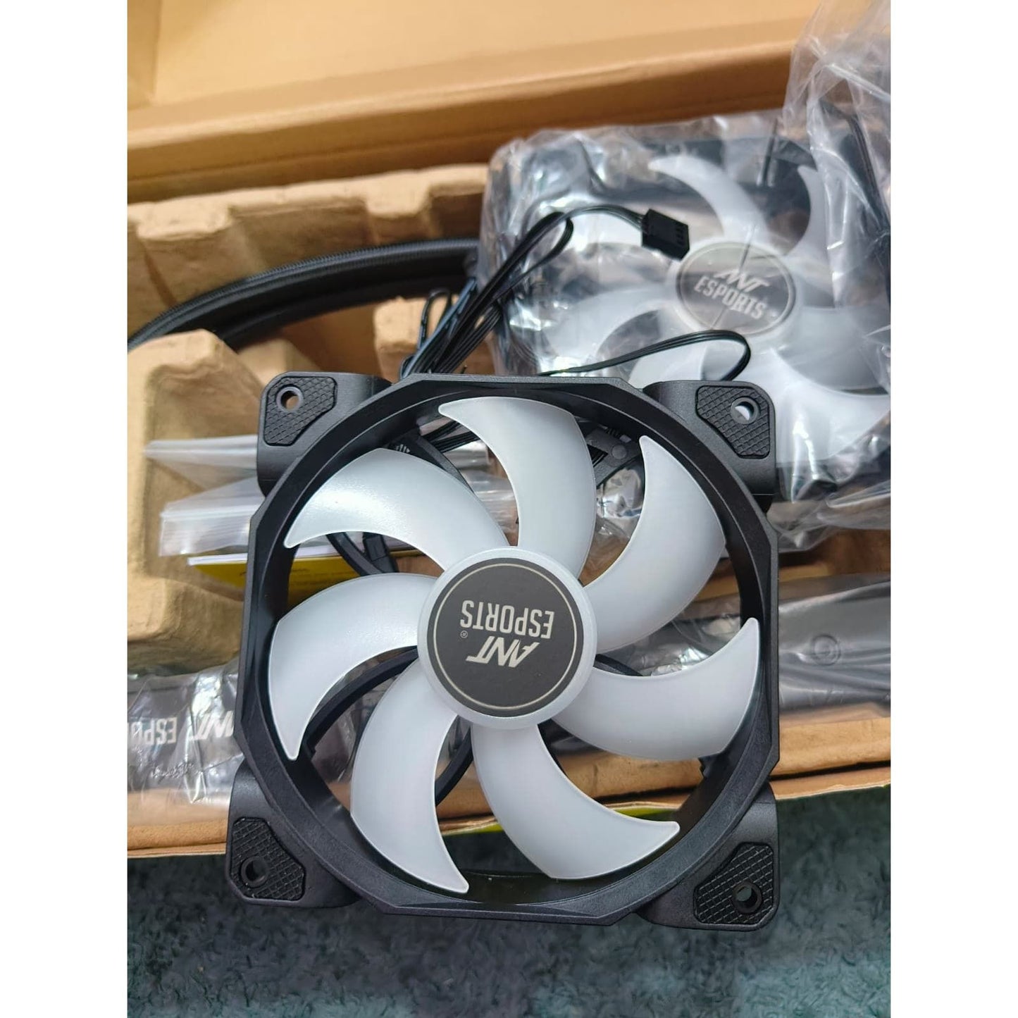 Ant Esports ICE-360 360mm Addressable RGB 2600 RPM AIO I CPU Liquid Cooler - Black Used CPU Cooler - Computify.in