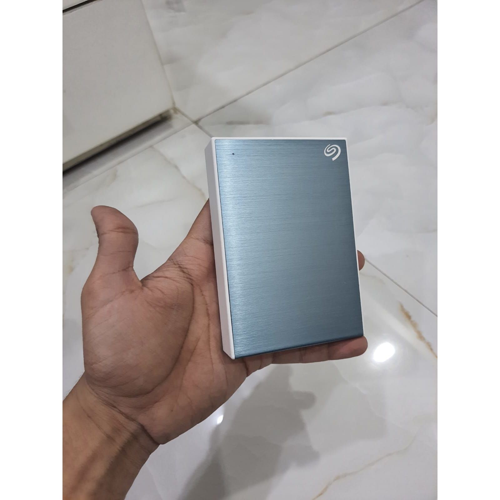 Seagate One Touch 5TB External HDD with Password Protection Light Blue, for Windows and Mac Used HDD - Computify.in