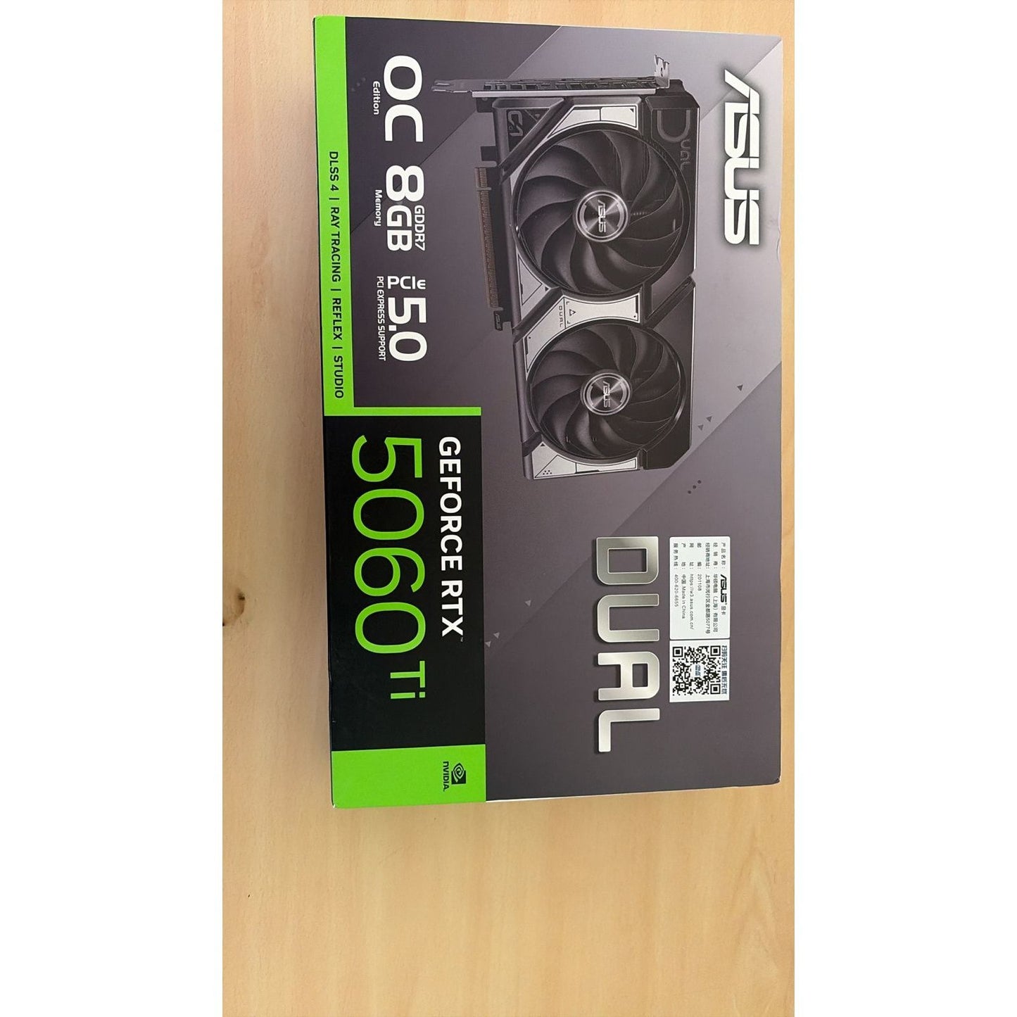 ASUS Dual GeForce RTX 5060 Ti OC Edition 8GB Used GPU
