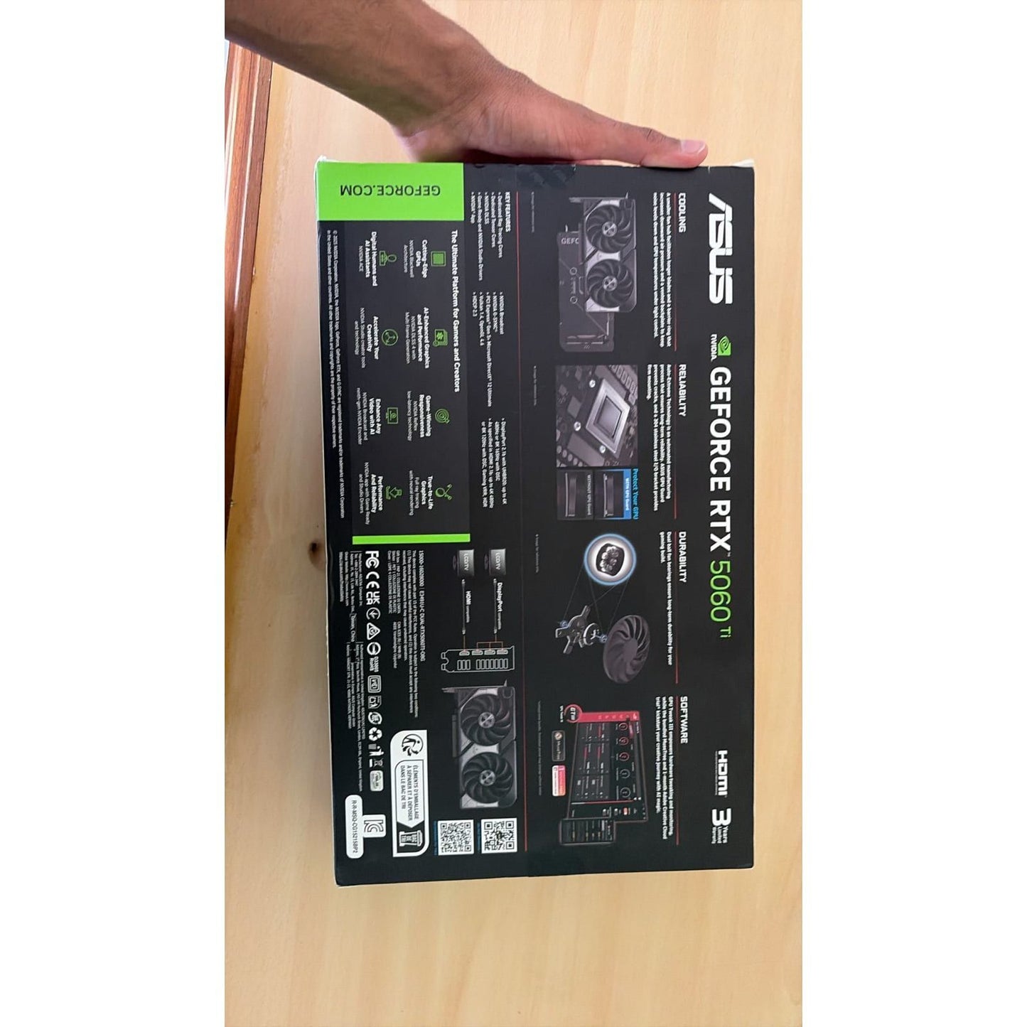 ASUS Dual GeForce RTX 5060 Ti OC Edition 8GB Used GPU