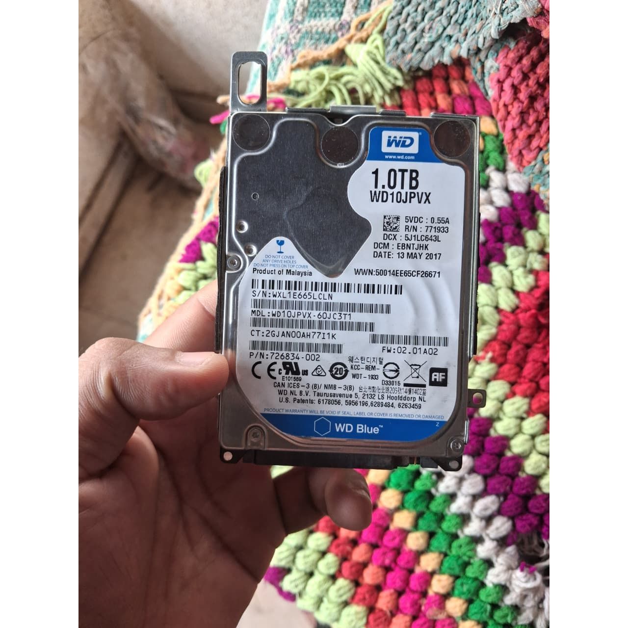 Western Digital 1TB WD Blue 2.5 SATA 6 Gb/s Laptop Hard Drive Used HDD - Computify.in