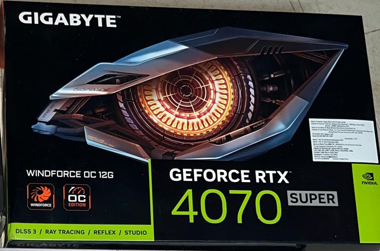 Gigabyte Geforce RTX 4070 SUPER Windforce OC Edition 12GB Used GPU