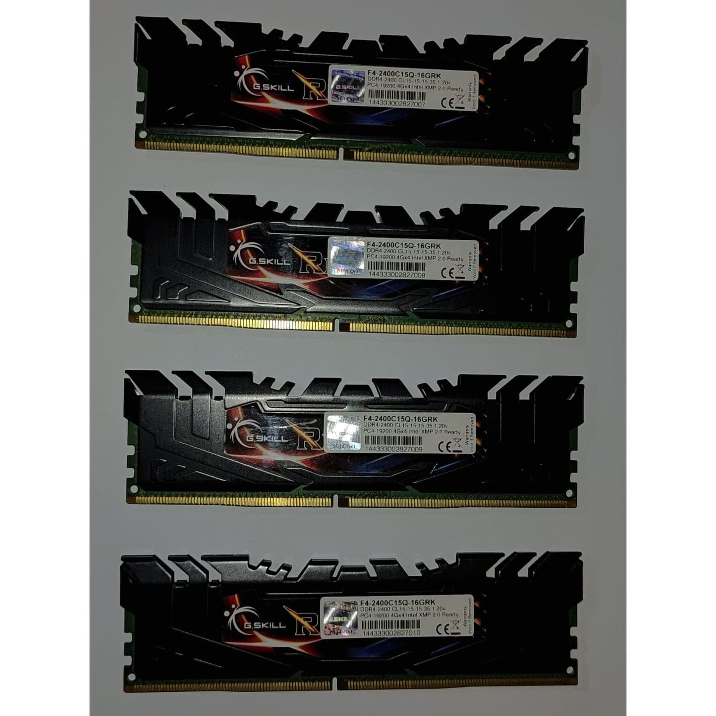G.SKILL Ripjaws 4 16GB (4x4GB) DDR4 2400MHZ C15 Used RAM