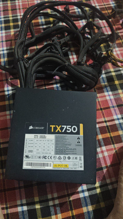 Corsair TX750 750-Watt Power Supply Used PSU