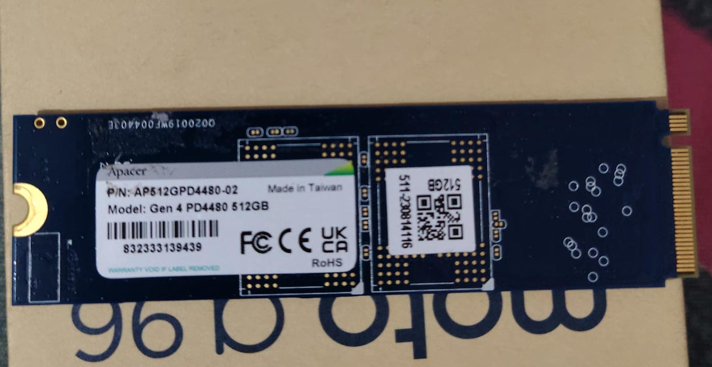 Acer 512GB GEN 4 NVMe M.2 (2280) Internal SSD Used SSD