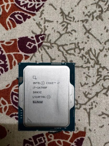 Intel Core i7-14700F Desktop Processor PGA LGA1700 20 Cores (8 P-Cores + 12 E-Cores) Up to 5.4 Ghz Used CPU