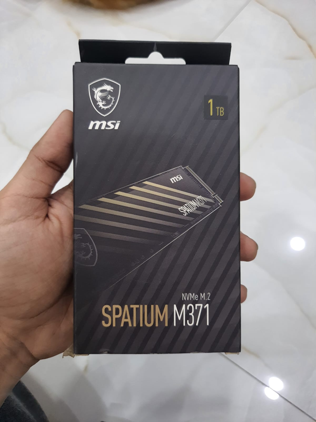 MSI SPATIUM M371 1TB Internal Gen3 NVMe M.2 (2280) SSD Used SSD