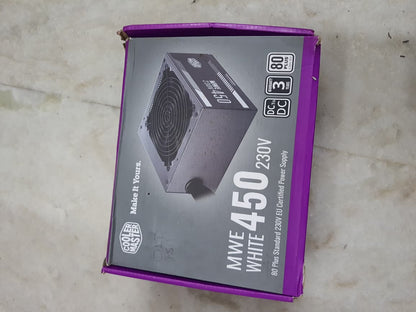 Cooler Master MWE 450 80 Plus White Certified 450 Watts Used PSU