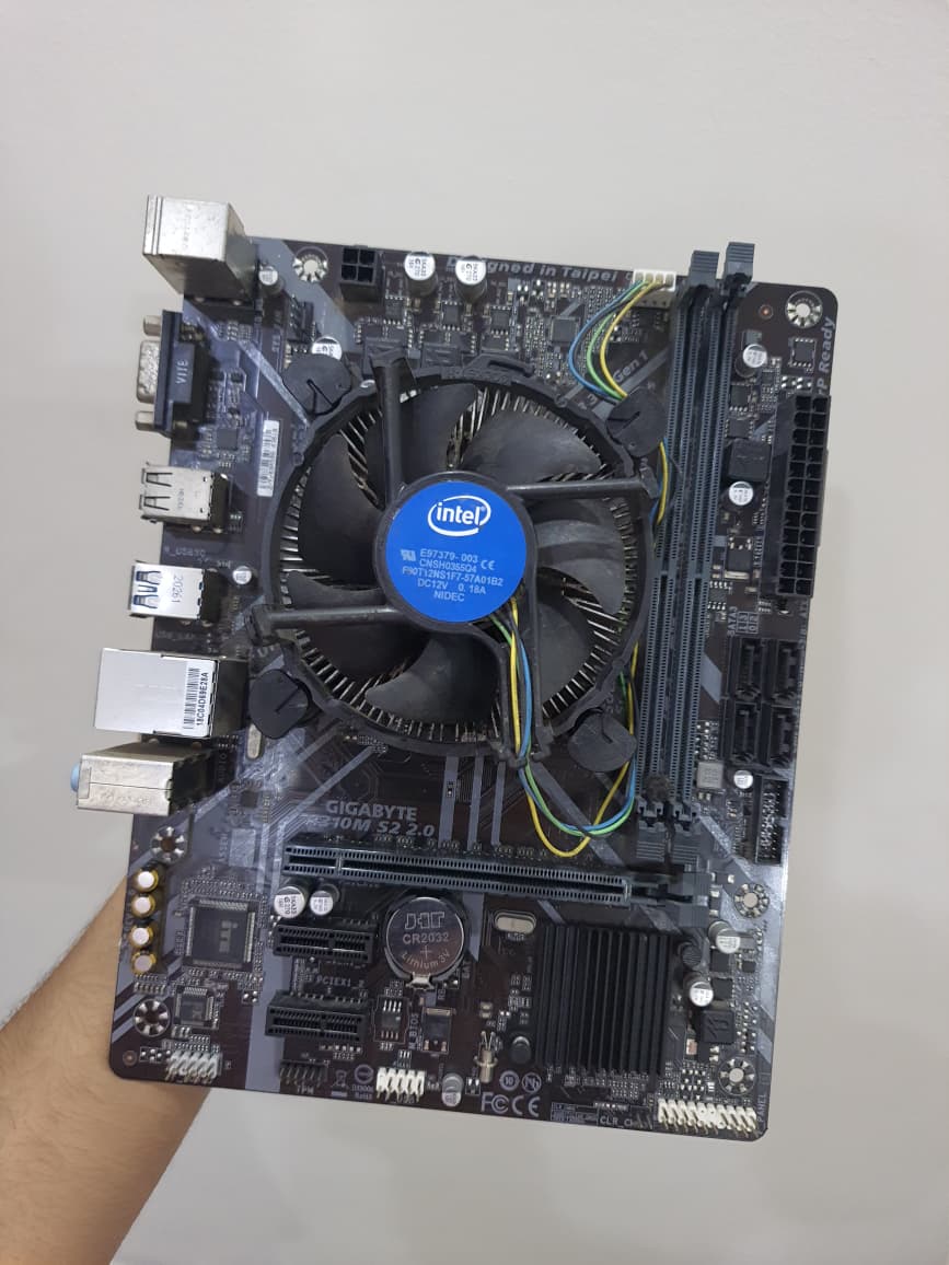Intel Core i5-9500F + Gigabyte H310M S2 2.0 MOTHERBOARD (Processor+Motherboard) Used COMBO