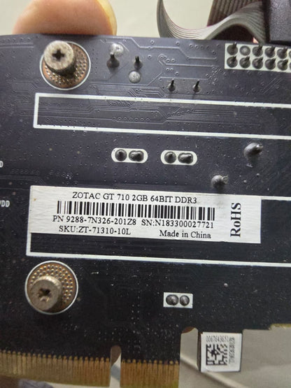 Zotac GT 710 2GB GDDR3 Used GPU