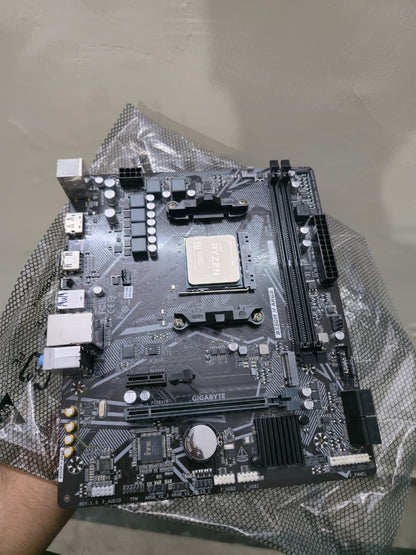 AMD Ryzen 7 5700G 8 Cores 16 Threads + Gigabyte B550M H ARGB (Processor+Motherboard) Used Combo