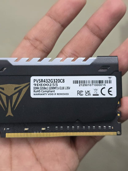 Patriot Memory Viper Steel RGB 32GB 3200MHz CL18 Used RAM