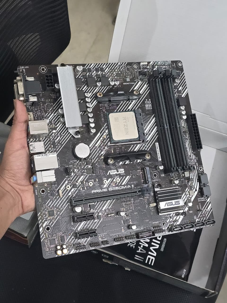 AMD Ryzen 7 3700X 8 Core 16 Threads + Asus Prime B450M-A (Processor+Motherboard) Used Combo
