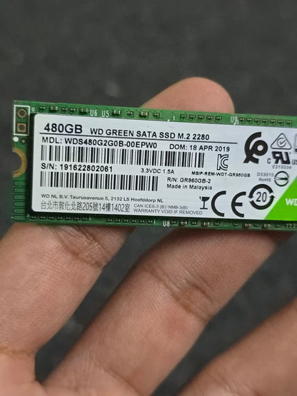 WD Green 480GB M.2 SATA Used SSD