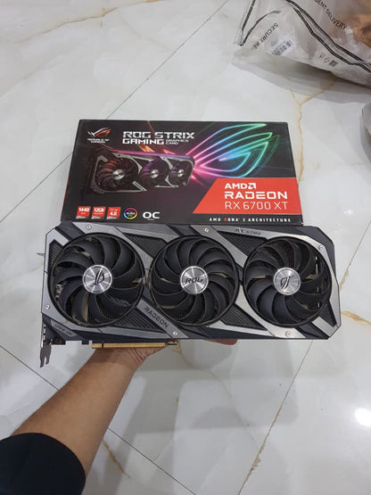 ASUS ROG STRIX RX 6700XT GAMING Triple Fan 12GB Used GPU