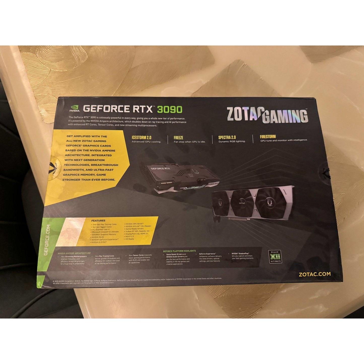 ZOTAC GAMING RTX 3090 Trinity 24GB Used GPU