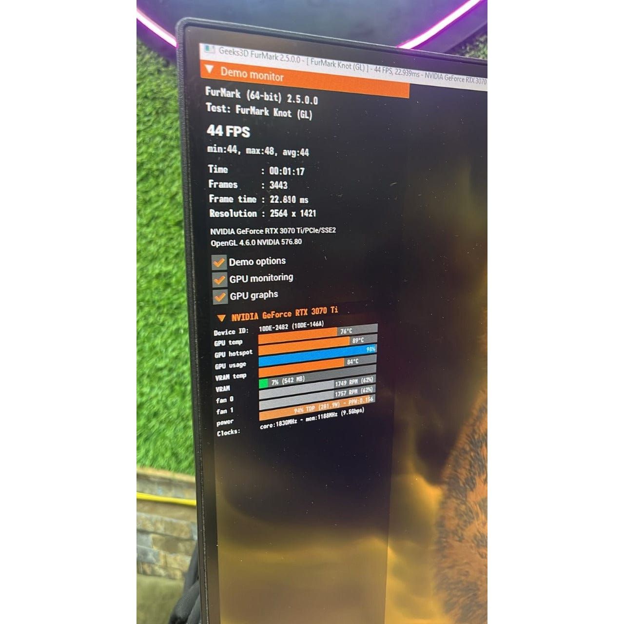 Galax GeForce RTX 3070 Ti 1-Click OC 8GB Used GPU