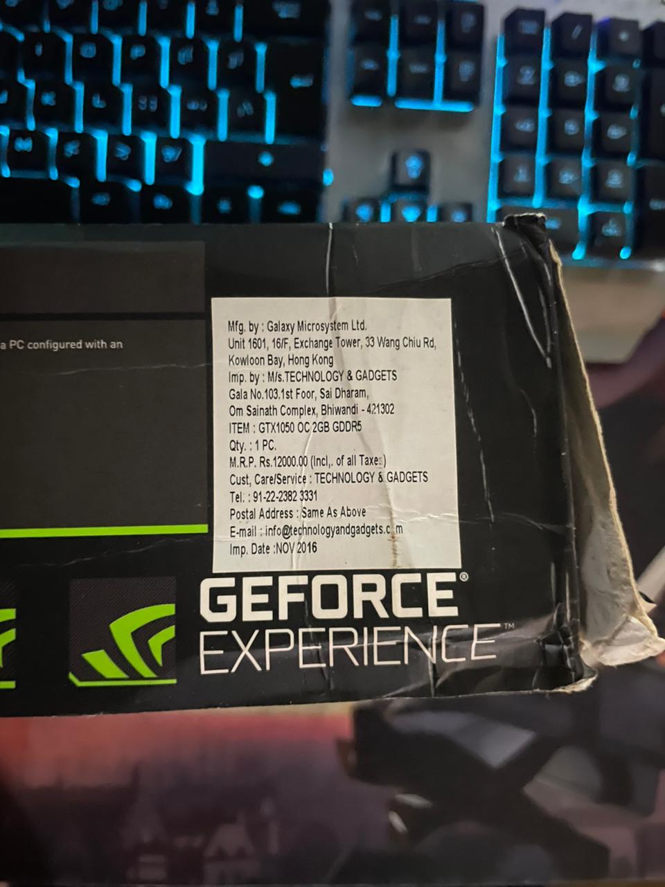 GALAX GeForce GTX 1050 OC 2GB Used GPU