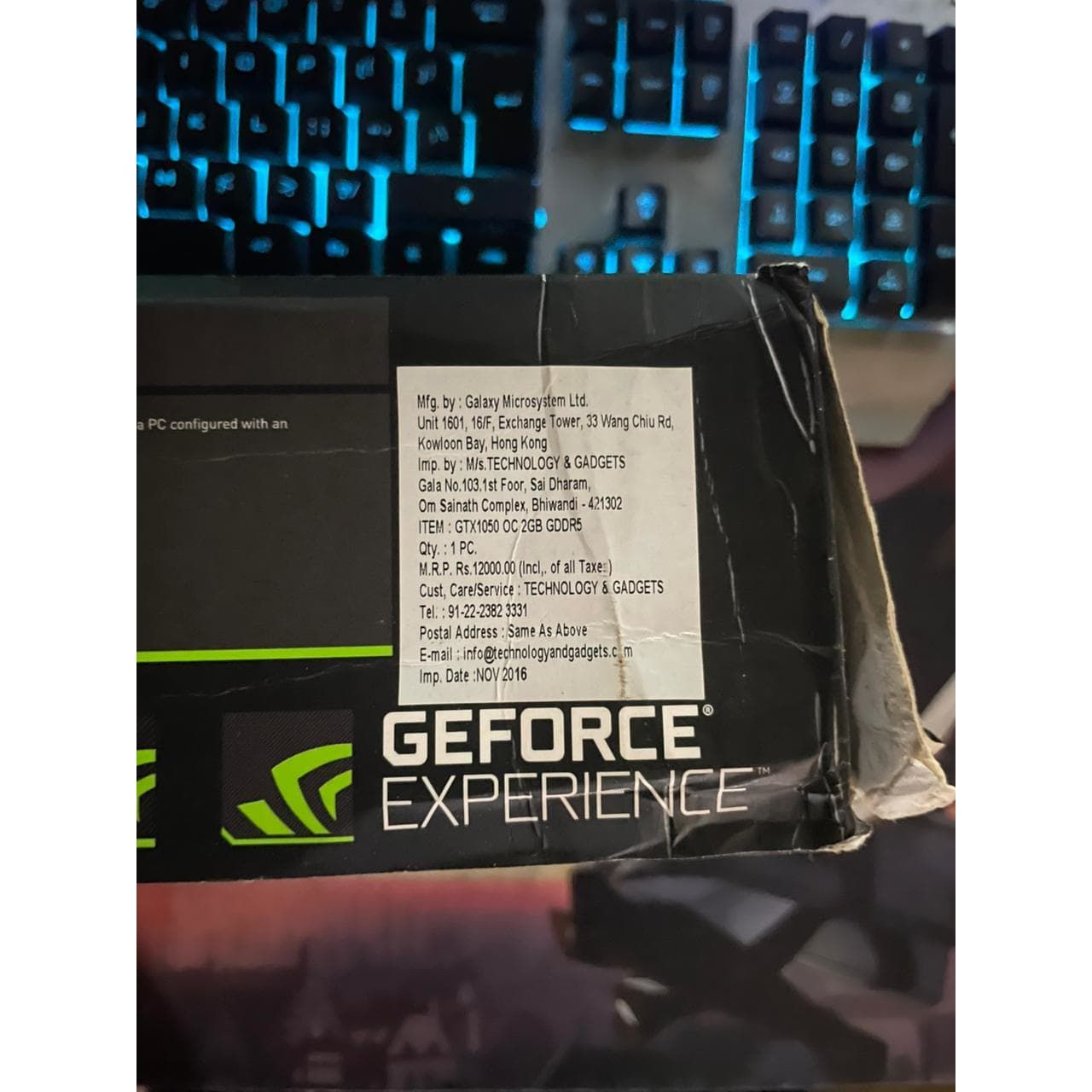 GALAX GeForce GTX 1050 OC 2GB Used GPU