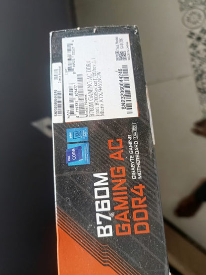 Intel Core i5 12400F + Gigabyte B760M Gaming DDR5 M-ATX  Motherboard COMBO
