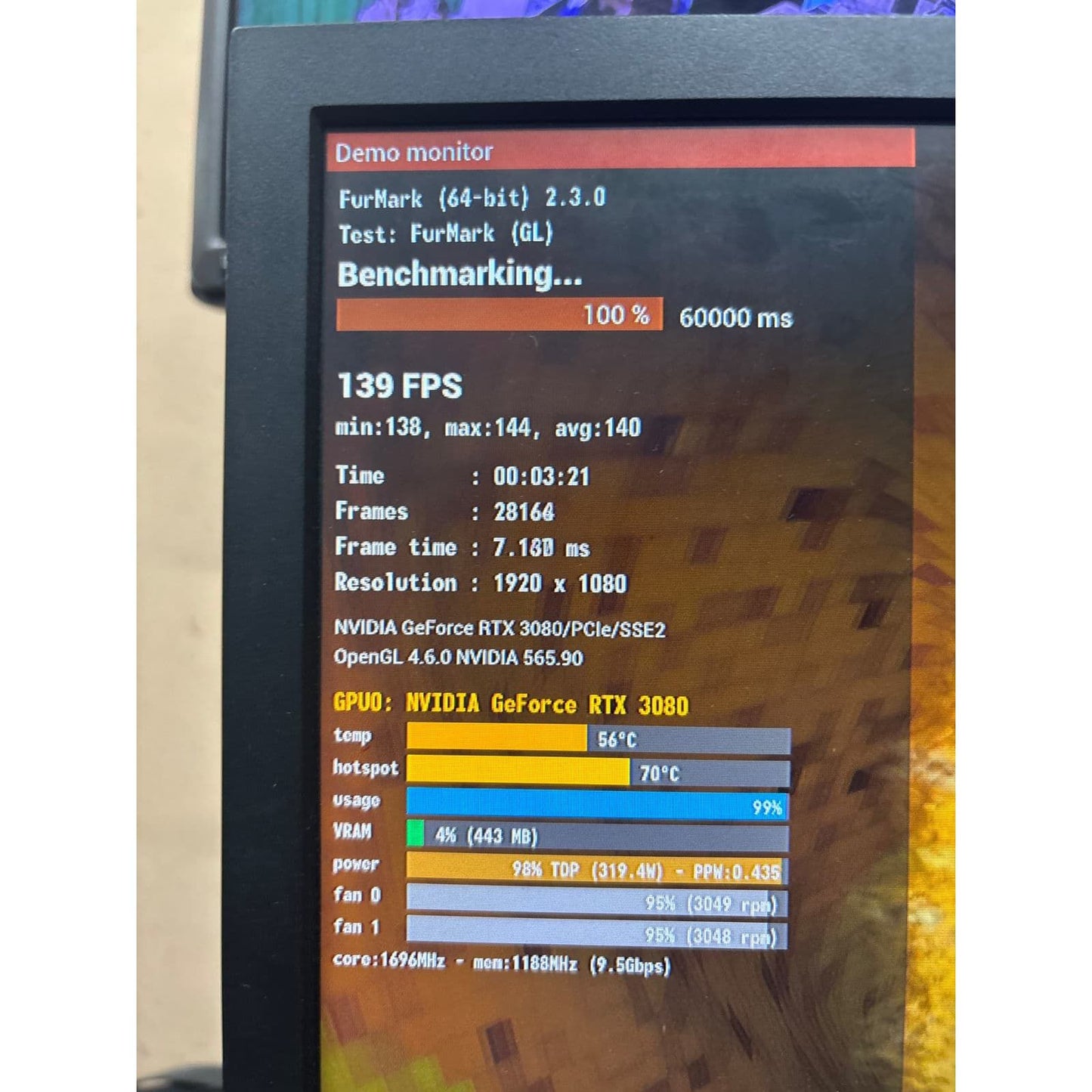 Galax GeForce RTX 3080 SG (1-Click OC) 10GB Used GPU