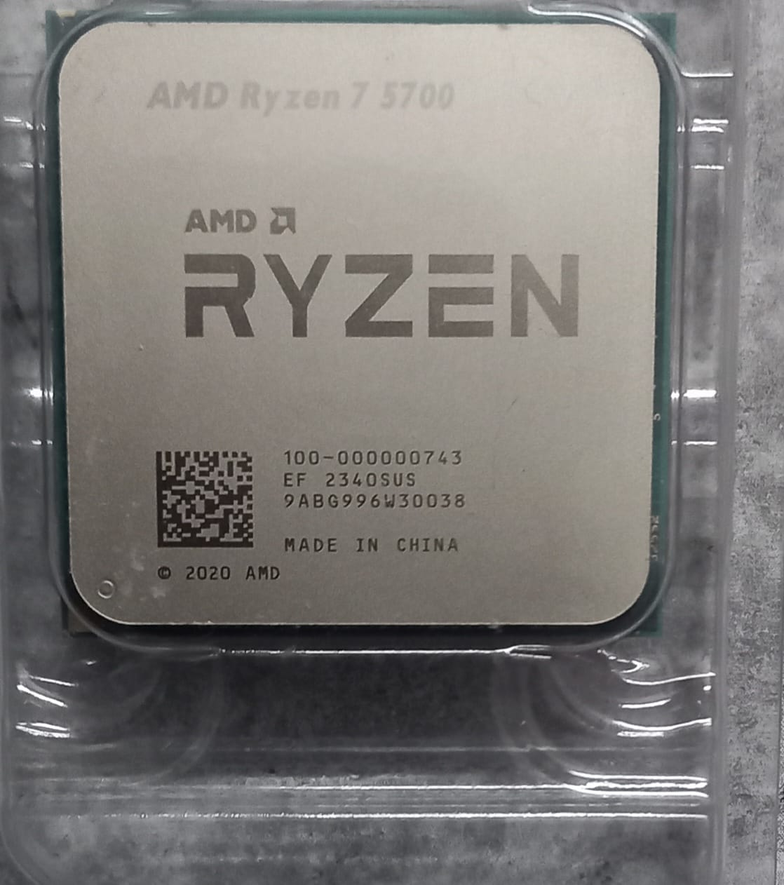 AMD Ryzen 7 5700 4.6 GHz AM4 Socket 8 Cores 16 Threads Used CPU