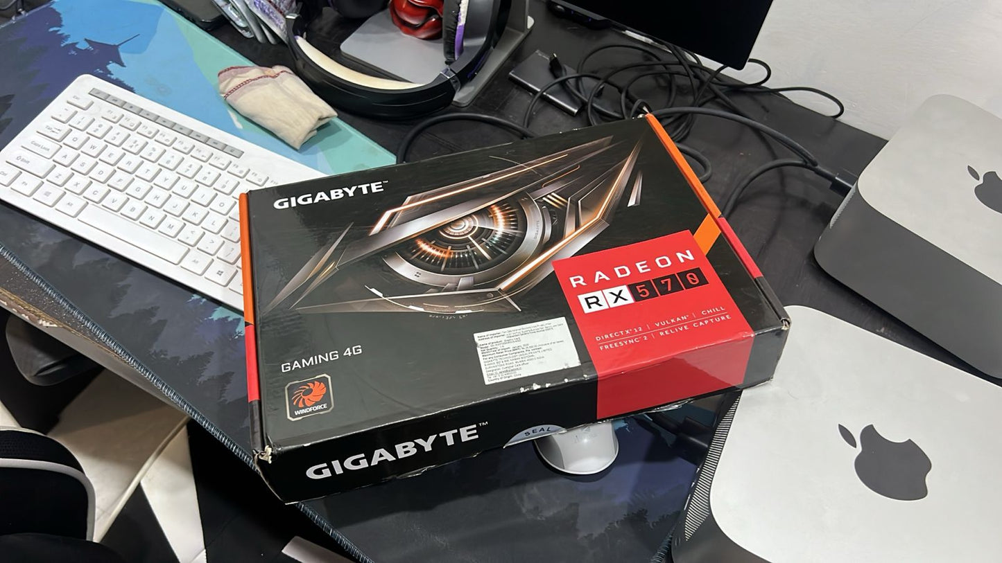 GIGABYTE RX 570 Gaming 2X Windforce Fans 4GB Used GPU