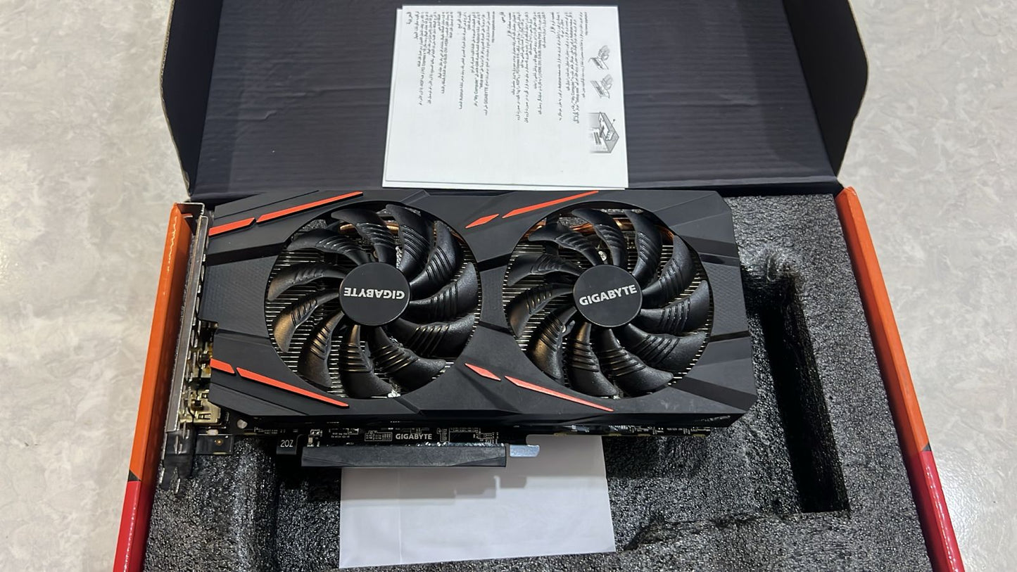 GIGABYTE RX 570 Gaming 2X Windforce Fans 4GB Used GPU