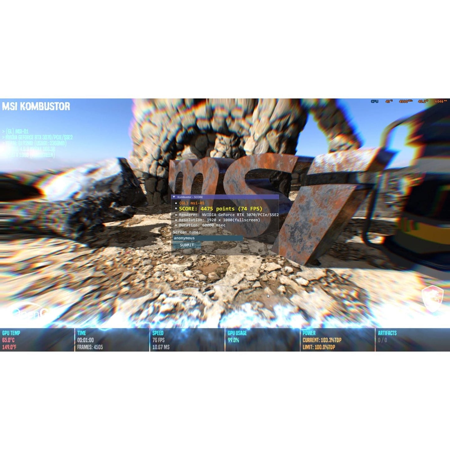 COLORFUL iGame GeForce RTX 3070 Ultra W OC Triple Fan 8GB Used GPU