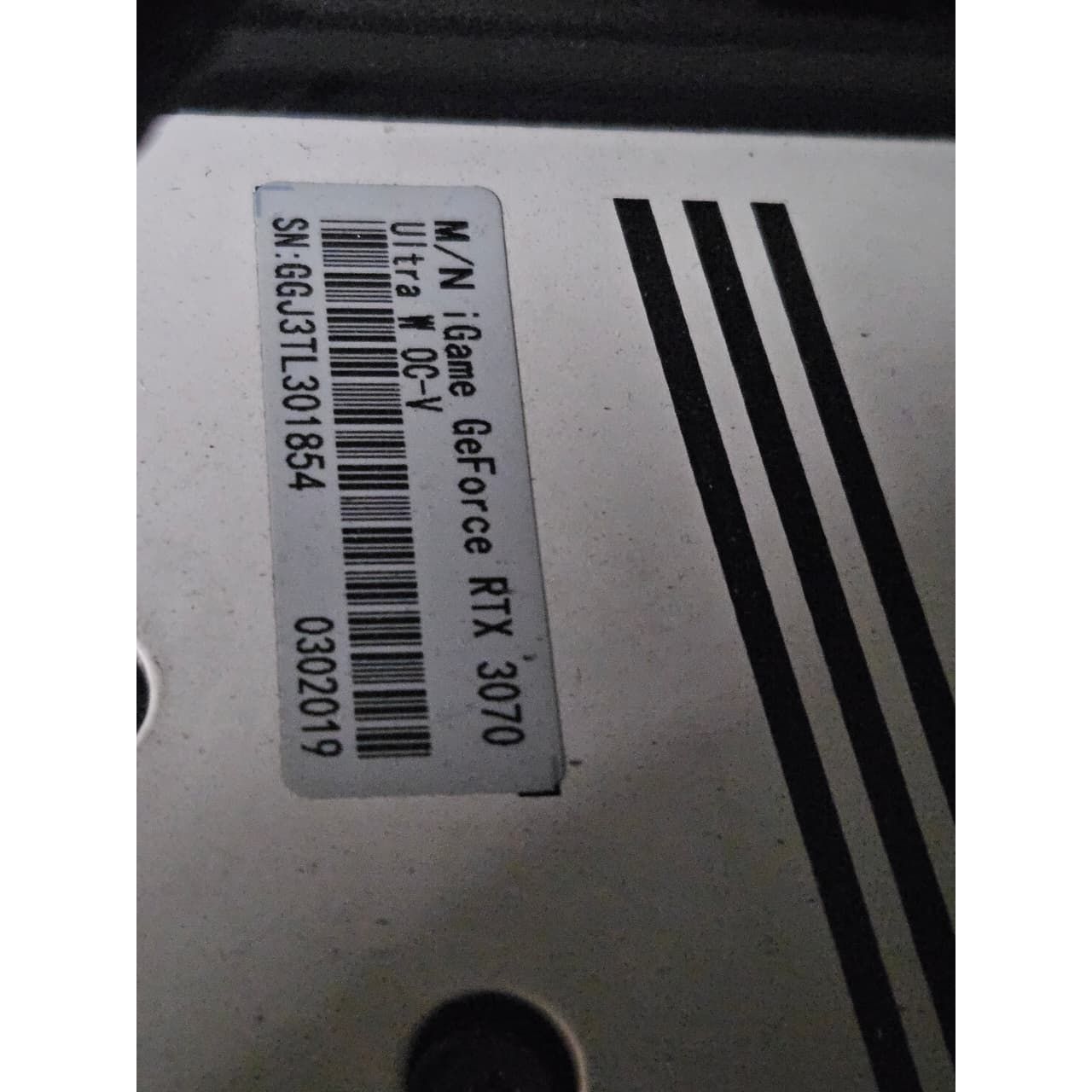 COLORFUL iGame GeForce RTX 3070 Ultra W OC Triple Fan 8GB Used GPU