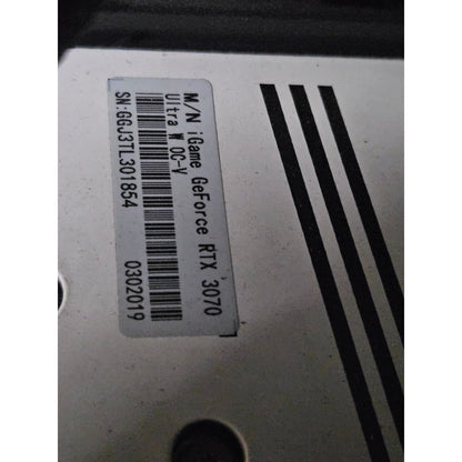 COLORFUL iGame GeForce RTX 3070 Ultra W OC Triple Fan 8GB Used GPU