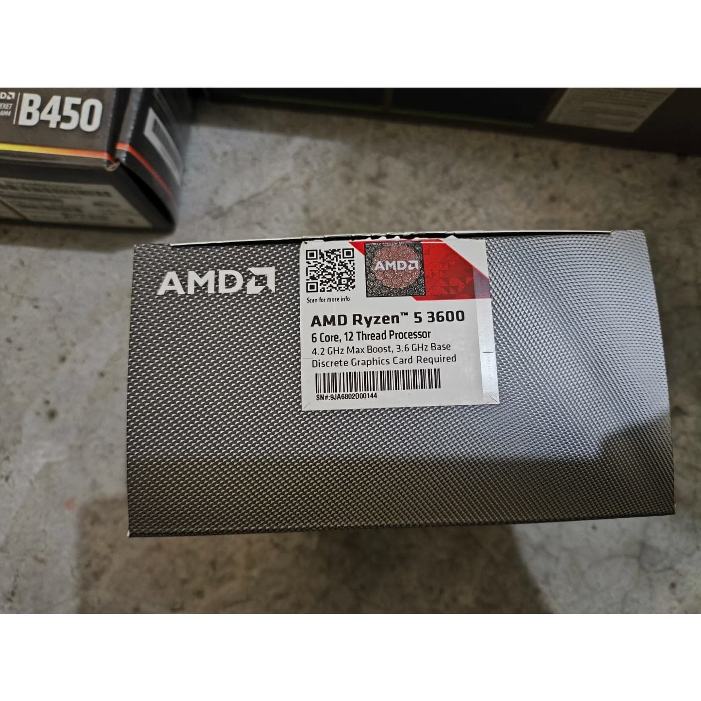AMD Ryzen 5 3600 + Asrock B450M-Steel legend RGB DDR4  (Processor+Motherboard) COMBO Used
