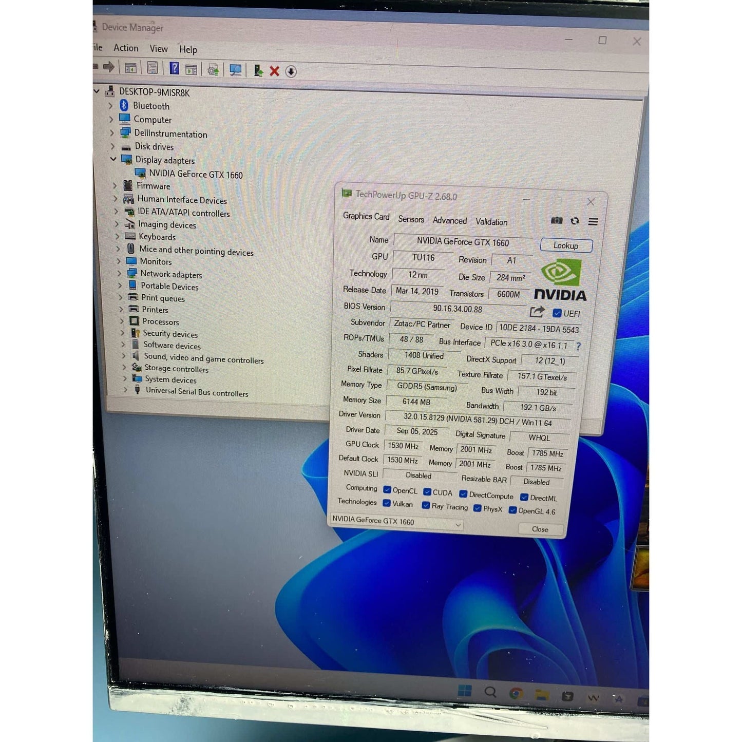Zotac Gaming GeForce GTX 1660 Twin 6 GB Used GPU - Computify.in