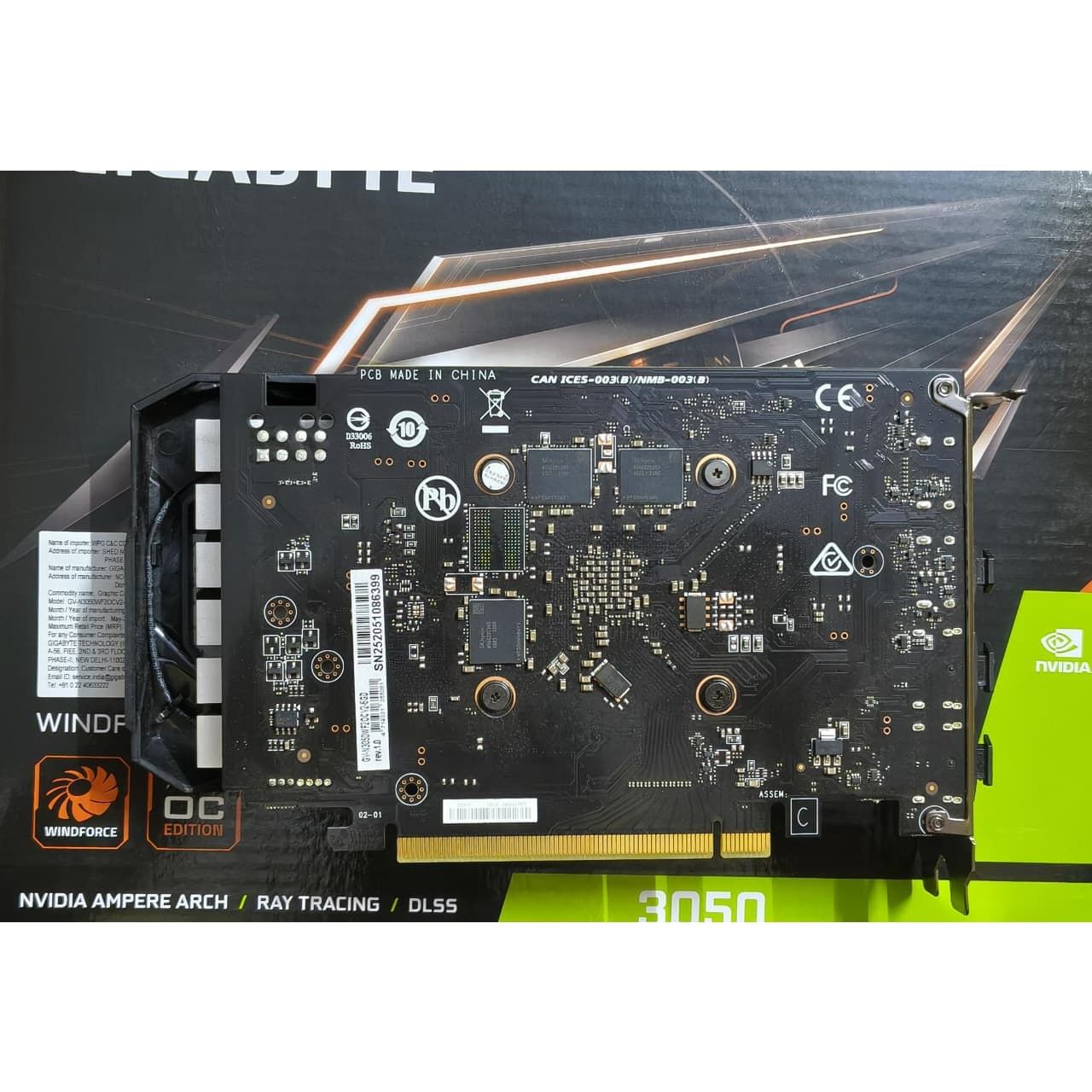 Gigabyte Geforce RTX 3050 6Gb Twin X2 Used GPU
