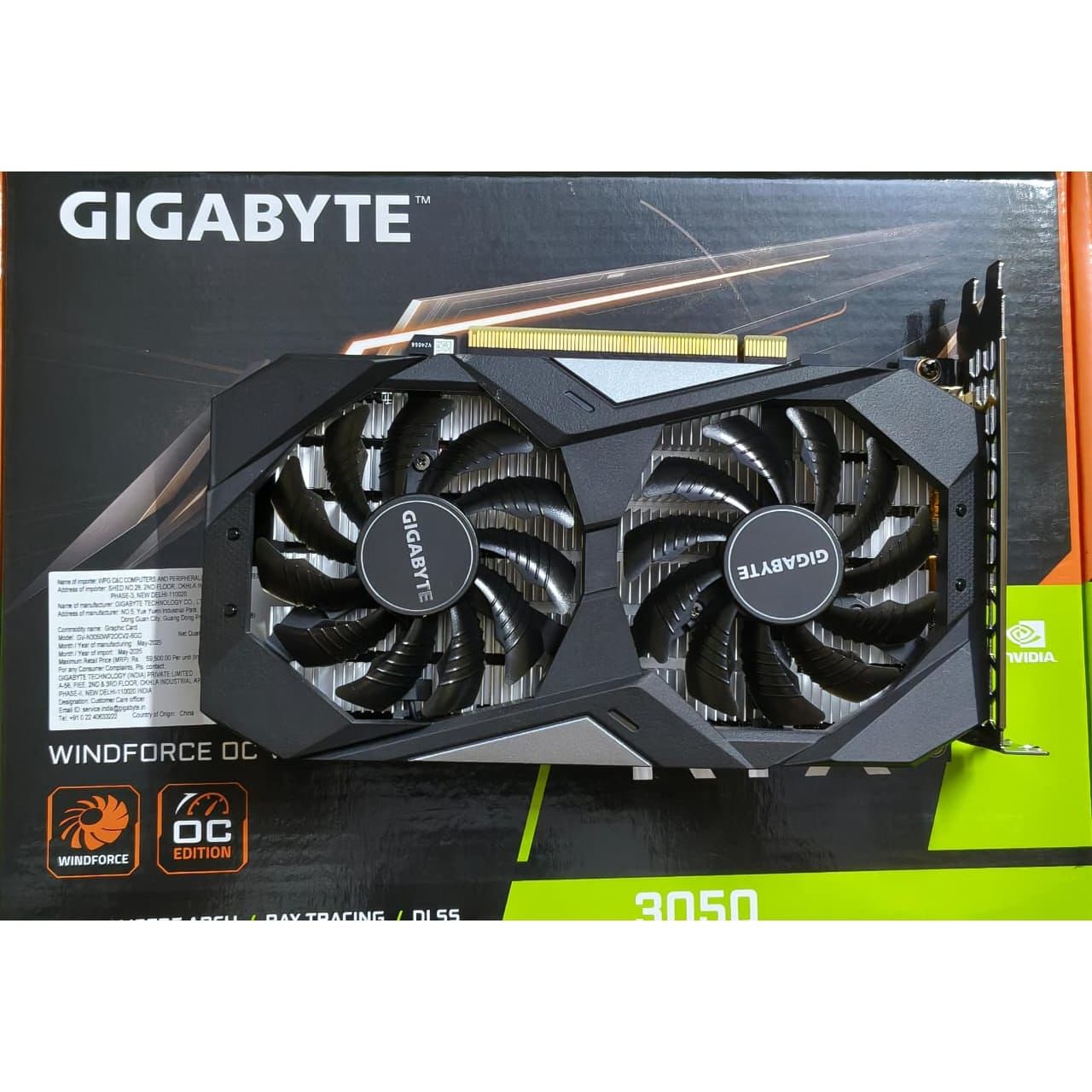 Gigabyte Geforce RTX 3050 6Gb Twin X2 Used GPU
