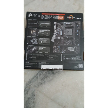 MSI B450M-A PRO MAX II Micro-ATX, AM4 DDR4 Used Motherboard - Computify.in