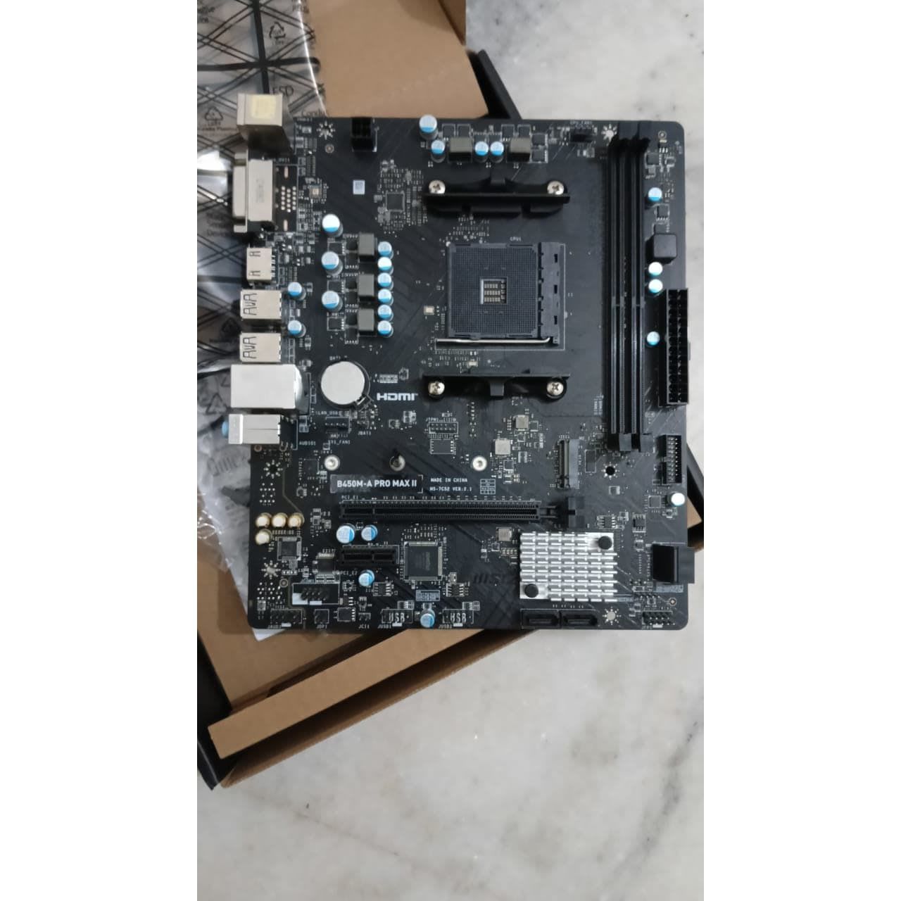 MSI B450M-A PRO MAX II Micro-ATX, AM4 DDR4 Used Motherboard - Computify.in