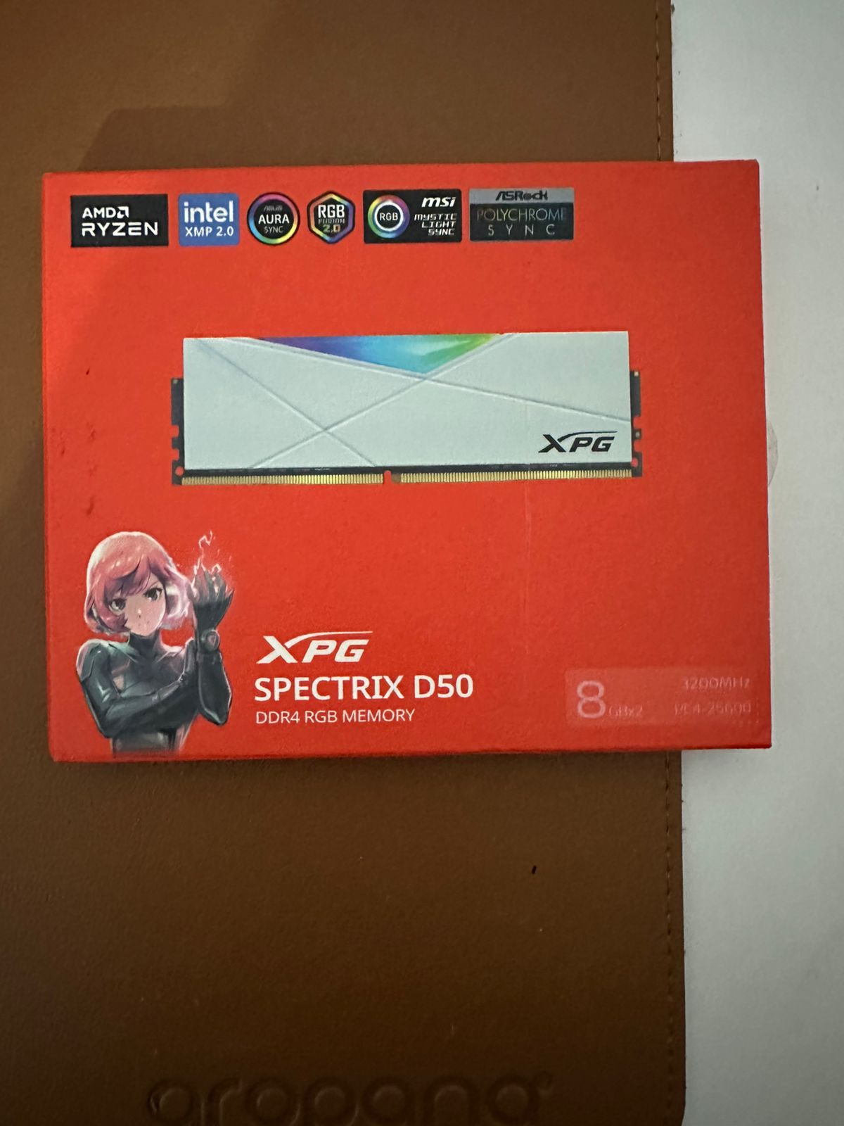 Adata XPG Spectrix D50 16GB (8GBX2) DDR4 3200MHz RGB White Used RAM