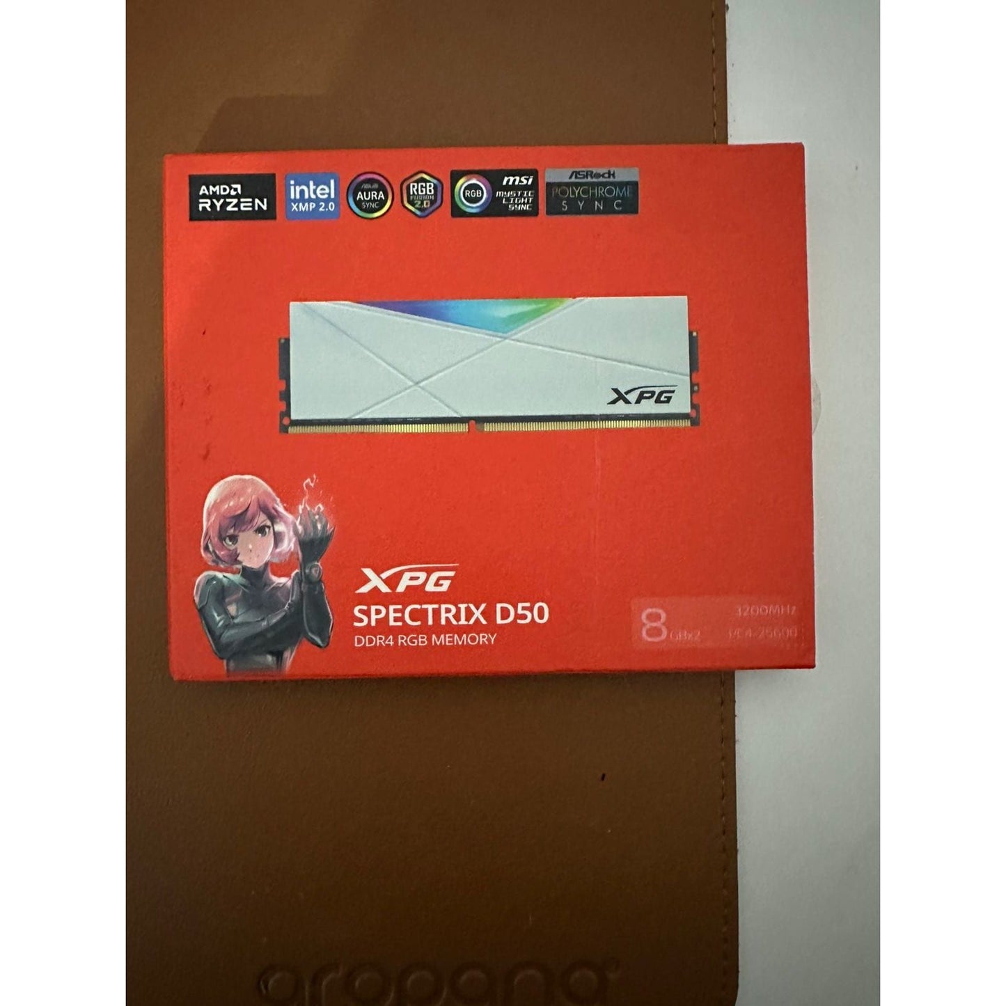 Adata XPG Spectrix D50 16GB (8GBX2) DDR4 3200MHz RGB White Used RAM