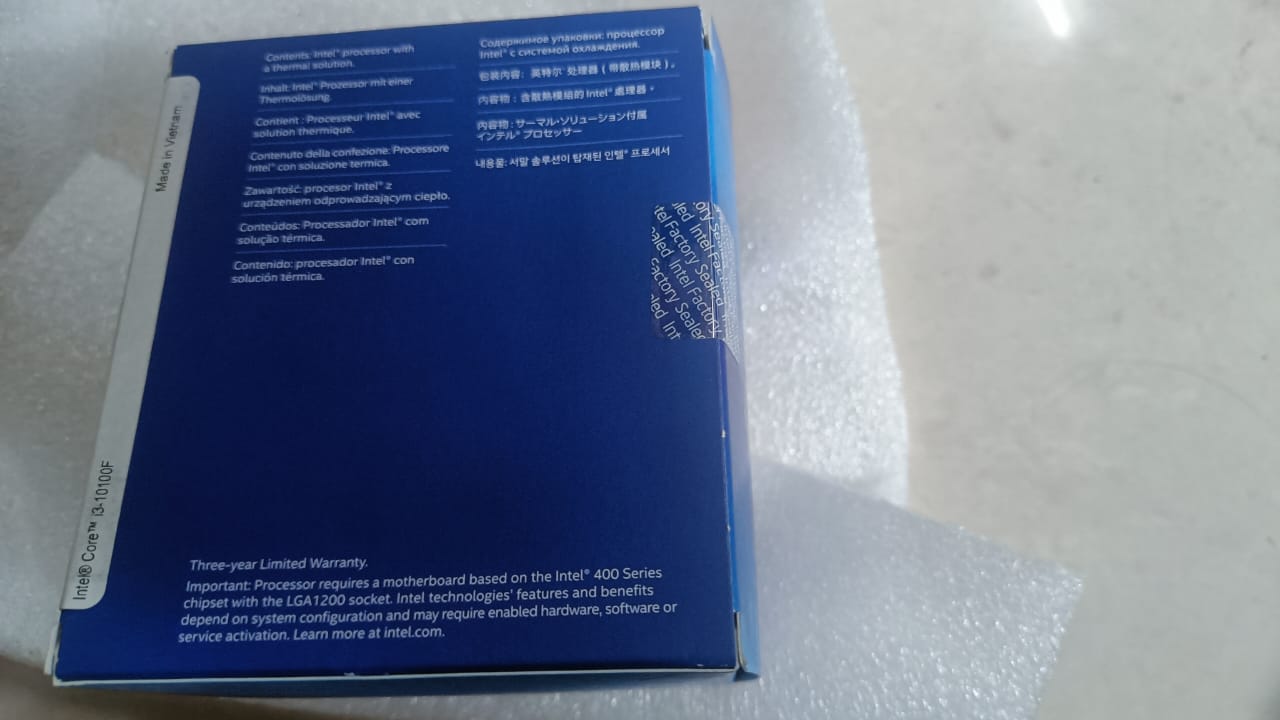 Intel Core i3-10100F 4 Core/8 Threads Processor 4.30 GHz Used CPU