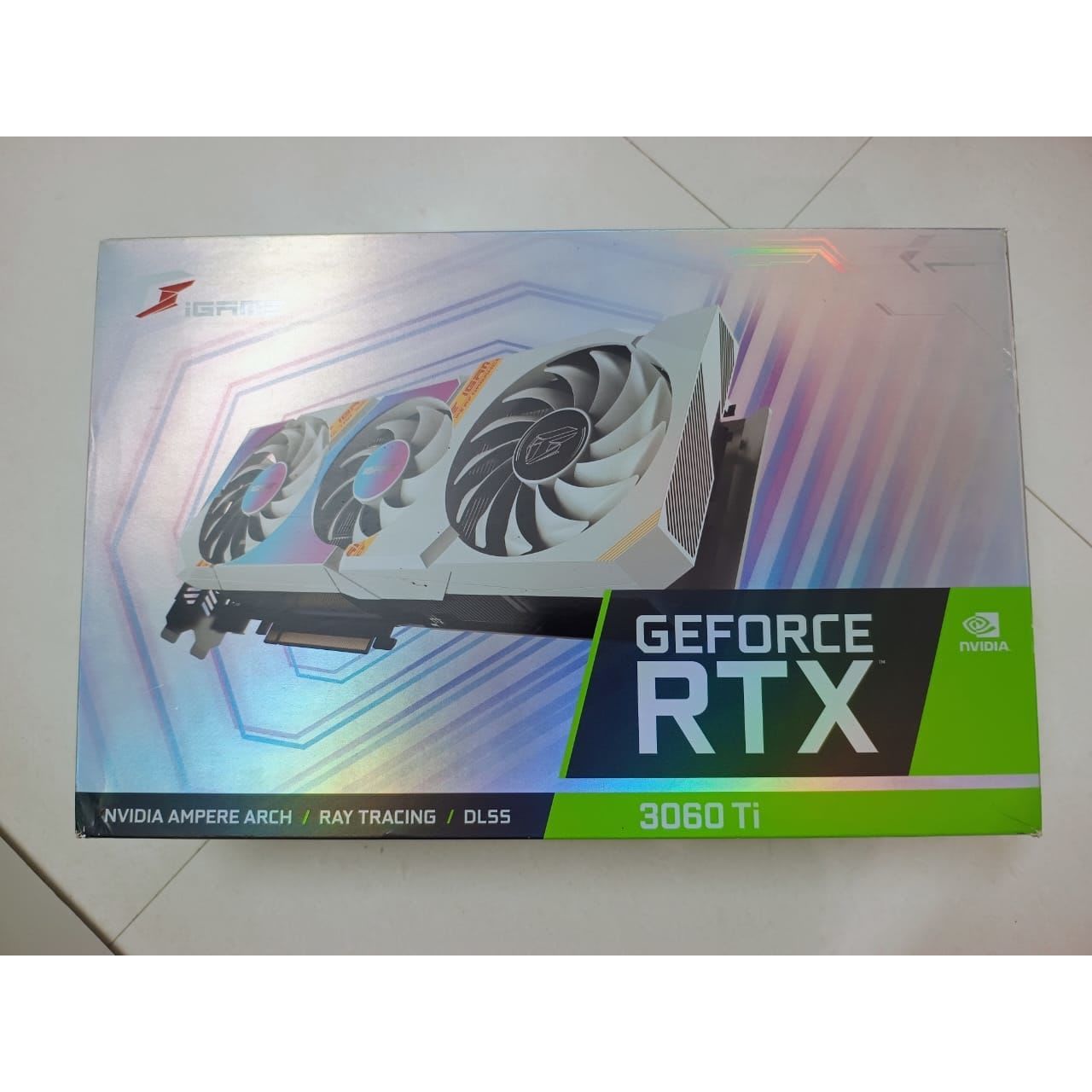 COLORFUL iGame GeForce RTX 3060 Ti Ultra W OC Triple Fan 8GB Used GPU
