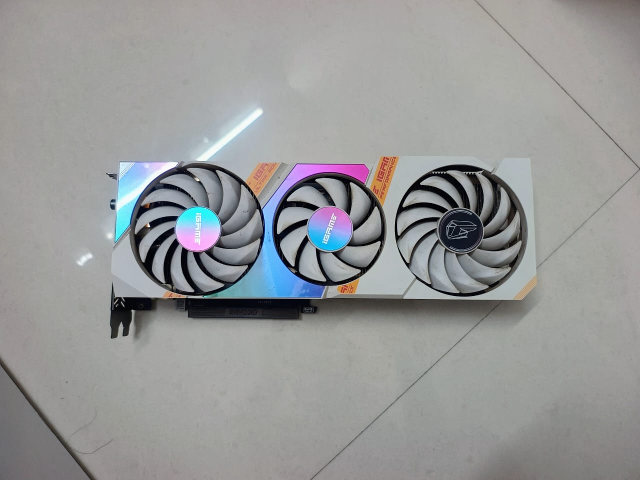 COLORFUL iGame GeForce RTX 3060 Ti Ultra W OC Triple Fan 8GB Used GPU