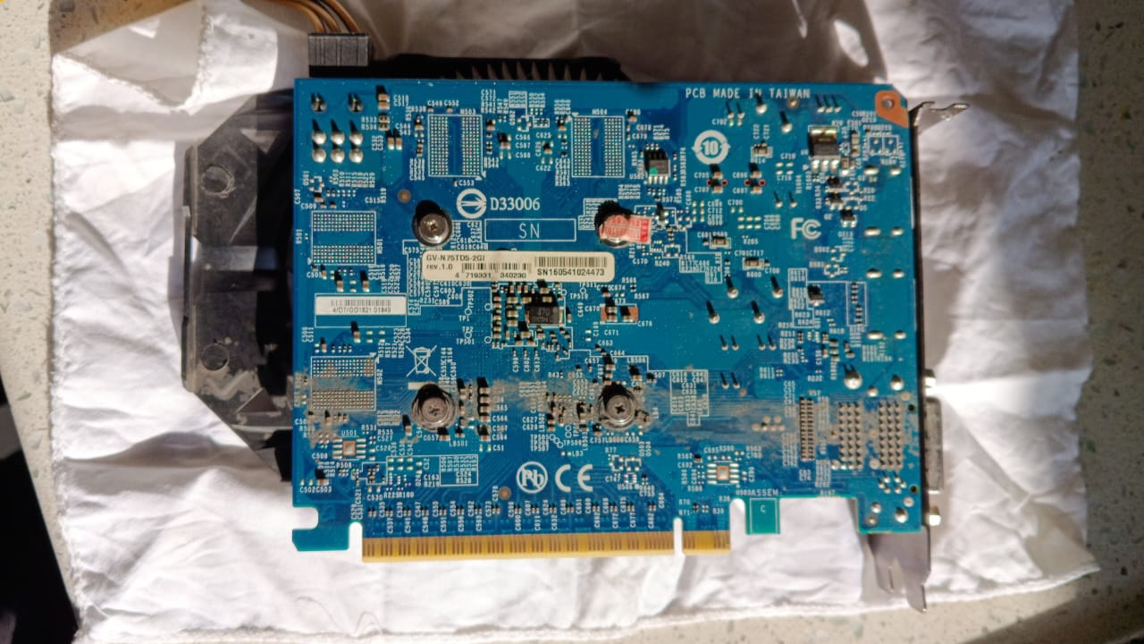 Gigabyte GTX 750 Ti GDDR5 2GB  Used GPU