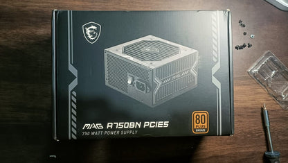 MSI MAG A750BN Power Supply Unit - 750W, 80 Plus Bronze Used PSU
